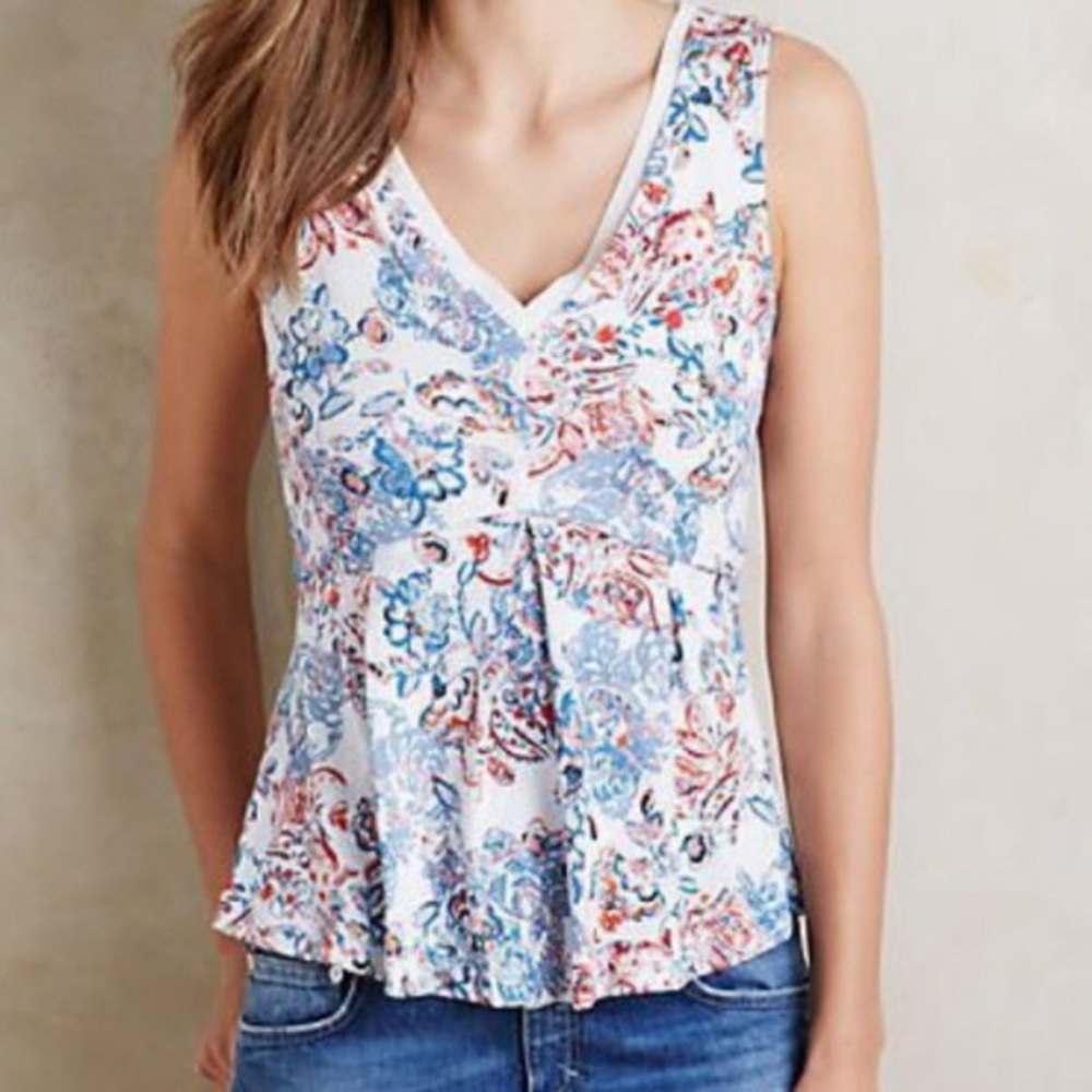 Anthropologie Peplum Blouse